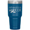 Childhood cancer awareness Grandpa of a warrior Tumbler Tumblers dad, family- Nichefamily.com