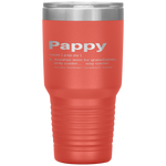 Pappy Gifts Grandpa Fathers Day Definition Birthday Tumbler Tumblers dad, family- Nichefamily.com