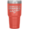 Promoted to Grandpa Again Dad Pregnancy Announcement Funny Tumbler Tumblers dad, family- Nichefamily.com