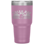 Retro Cheer Dad Love Funny Cheerleading Father's Day Gift Tumbler Tumblers dad, family- Nichefamily.com