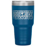 Dad Joke Champion funny father's day gift, bad puns Tumbler Tumblers dad, family- Nichefamily.com