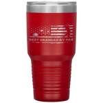 Vintage Best Grandad By Par American Flag Fathers Day Gift Tumbler Tumblers dad, family- Nichefamily.com