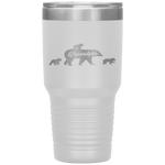 Vintage Grandpa Bear 3 Cubs Father's Day Tumbler Tumblers dad, family- Nichefamily.com