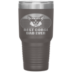 Vintage Best Corgi Dad Ever Dog Fathers Day Gifts Tumbler Tumblers dad, family- Nichefamily.com
