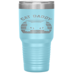 Cat Daddy Men Vintage Retro Black Cats Dad Fathers Day Gift Tumbler Tumblers dad, family- Nichefamily.com