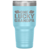 One Lucky Grandpa Clover Men St Patricks Day Grandfather Tumbler Tumblers dad, family- Nichefamily.com