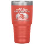 I'm A Cycling Grandpa Funny Grandpa Cyclist Gift Tumbler Tumblers dad, family- Nichefamily.com