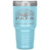 Papa Shark American Flag Fathers Day 4Th Of July Tumbler Tumblers dad, family- Nichefamily.com