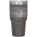 Barber Dad Husband Daddy Hero Fathers Day Gift Tumbler Tumblers dad, family- Nichefamily.com