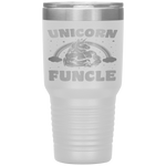 Unicorn Funcle Gift Rainbow Father's Day Tumbler Tumblers dad, family- Nichefamily.com