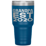 First Time Grandpa 2020 Grandfather Father-in-law Pregnancy Tumbler Tumblers dad, family- Nichefamily.com