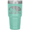 Reel Cool Grandpa Fishing Father's Day Grandpa Gift Tumbler Tumblers dad, family- Nichefamily.com