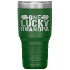 One Lucky Grandpa Clover Men St Patricks Day Grandfather Tumbler Tumblers dad, family- Nichefamily.com