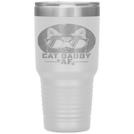 Cat Daddy AF Vintage Cat Dad Head Funny Fathers Day Gift Tumbler Tumblers dad, family- Nichefamily.com