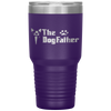 The Dogfather Boston Terrier Dog Dad Father's Day Tumbler Tumblers dad, family- Nichefamily.com