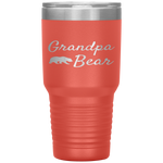 Grandpa Bear - Christmas Papa Bear Mama Bear Baby Bear Tumbler Tumblers dad, family- Nichefamily.com