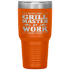 Grill Master Barbecue BBQ Smoker Grillin Dad Grandpa Gifts Tumbler Tumblers dad, family- Nichefamily.com