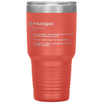 Gramps Definition - Funny Father's Day Gift Tumbler Tumblers dad, family- Nichefamily.com