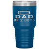 Funny Father's Day - Dad of 2 Boys Gift Idea Tumbler Tumblers dad, family- Nichefamily.com