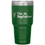 The Dogfather Siberian Husky Dog Dad Father's Day Gifts Tumbler Tumblers dad, family- Nichefamily.com