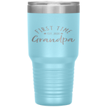 First Time Grandpa Est. 2020 I New Granddad Tumbler Tumblers dad, family- Nichefamily.com