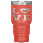 Vintage Heart Snail Lover Christmas Valentine Father Day Tumbler Tumblers dad, family- Nichefamily.com