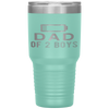 Funny Father's Day - Dad of 2 Boys Gift Idea Tumbler Tumblers dad, family- Nichefamily.com