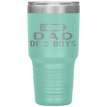 Funny Father's Day - Dad of 2 Boys Gift Idea Tumbler Tumblers dad, family- Nichefamily.com