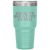 World's Greatest Papou Father's Day Gift Christmas Tumbler Tumblers dad, family- Nichefamily.com