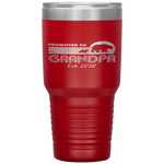 Promoted to Grandpa Est 2020 First Time New Grandpa Bear Tumbler Tumblers dad, family- Nichefamily.com