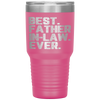 Best Father-In-Law Ever Funny Quote Christmas Tumbler Tumblers dad, family- Nichefamily.com