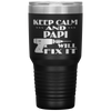 Keep Calm Papi Will Fix It Gift For Dad Grandpa Tumbler Tumblers dad, family- Nichefamily.com