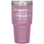 Gender Reveal  Pink Or Blue Grandpa, Pa, Loves You Tumbler Tumblers dad, family- Nichefamily.com