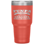 Funpa Fathers Day Men Gift Fun Grandpa Birthday Tumbler Tumblers dad, family- Nichefamily.com