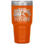 I'm A Dad Grandpa - Veteran Nothing Scares - Father's Day Tumbler Tumblers dad, family- Nichefamily.com