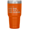 PAPA The One The Only The Legend Vintage Fathers Day Tumbler Tumblers dad, family- Nichefamily.com