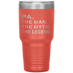 Grandpa Grandfather PA The Legend Gift Tumbler Tumblers dad, family- Nichefamily.com