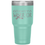 Childhood cancer awareness Grandpa of a warrior Tumbler Tumblers dad, family- Nichefamily.com