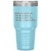 GRANDPA THE MAN THE MYTH THE LEGEND Father's Day Gift Men Tumbler Tumblers dad, family- Nichefamily.com