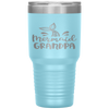 Mermaid Grandpa Funny Grandfather Family Matching Birthday Tumbler Tumblers dad, family- Nichefamily.com