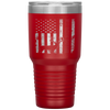 USA Flag Best Buckin' Dad Ever Deer Hunting Fathers Day Gift Tumbler Tumblers dad, family- Nichefamily.com