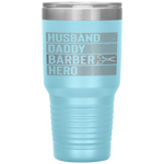 Barber Dad Husband Daddy Hero Fathers Day Gift Tumbler Tumblers dad, family- Nichefamily.com