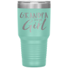 Grandpa Says Girl Gender Reveal Announcement Party Tumbler Tumblers dad, family- Nichefamily.com