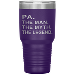 Grandpa Grandfather PA The Legend Gift Tumbler Tumblers dad, family- Nichefamily.com