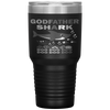 Godfather Shark Fathers Day Gift Godfather Shark Doo Tumbler Tumblers dad, family- Nichefamily.com