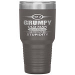 I Am A Grumpy Old Man Funny Grandpa Gift Tumbler Tumblers dad, family- Nichefamily.com