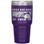 Best Cat Dad Ever Funny Cat Daddy Man Fathers Day Gift Tumbler Tumblers dad, family- Nichefamily.com