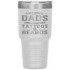 Awesome Dads Have Tattoos And Beards Gift Funny Father's Day Tumbler Tumblers dad, family- Nichefamily.com