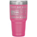 Vintage Best Cat Dad Ever Bump Fist Father's Day Gifts Tumbler Tumblers dad, family- Nichefamily.com