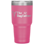 The Dogfather Boston Terrier Dog Dad Father's Day Tumbler Tumblers dad, family- Nichefamily.com